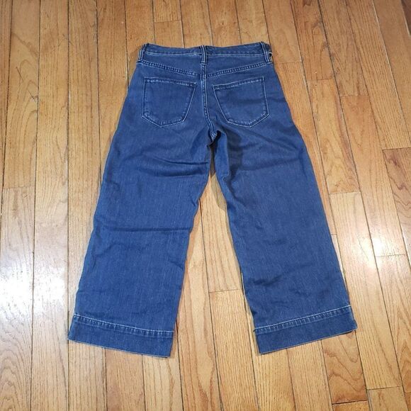 Universal Thread Women's High-Rise Side Belted Wide Leg Crop Jeans - Picture 4 of 4